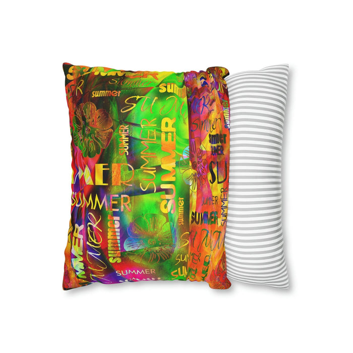 Customizable Summer Retreat Square Cushion Cover - Redefine Your Home Decor