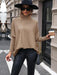 Chic Ribbed Turtleneck Pullover Sweater