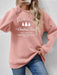 Cozy Oversized Polyester Round Neck Sweatshirt for Ultimate Comfort