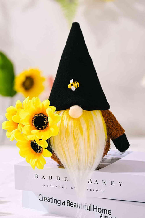 Cheerful Sunflower Gnome Decoration Set for Enchanting Home Vibes