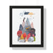 Eco-Friendly Vertical Art Print with Elegant Sustainable Frame