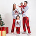 Festive Father’s Plaid Pants and Merry Graphic Tee Set