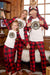 Joyful Festive Plaid Bottoms and Graphic Tee Set