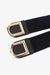 Chic Elastic PU Leather Belt with Stylish Double D Buckle