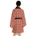 Chic Japanese Blossom Kimono with Elegant Bell Sleeves: A Stylish Statement Piece