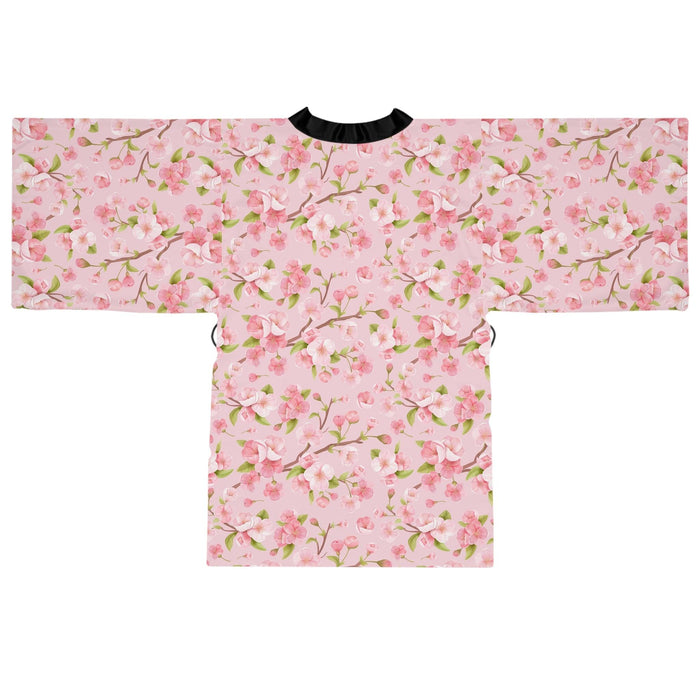 Enchanting Japanese Cherry Blossom Kimono Robe - Luxurious Elegance