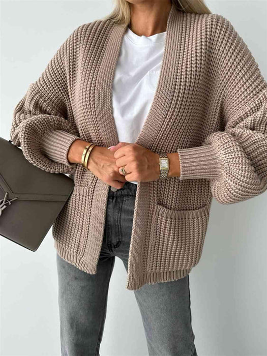 Cozy Luxe Oversized Knit Cardigan with Relaxed Sleeves