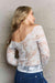 Elegant Off-Shoulder Lace Top - Chic Women's Blouse