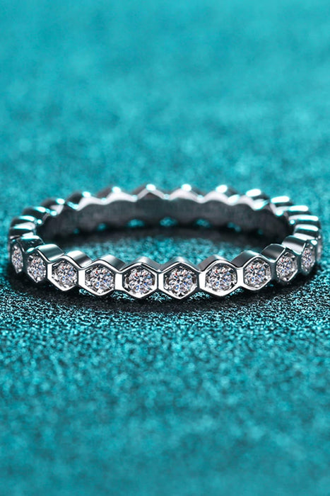 Luxurious Lab-Diamond Eternity Band - Sterling Silver