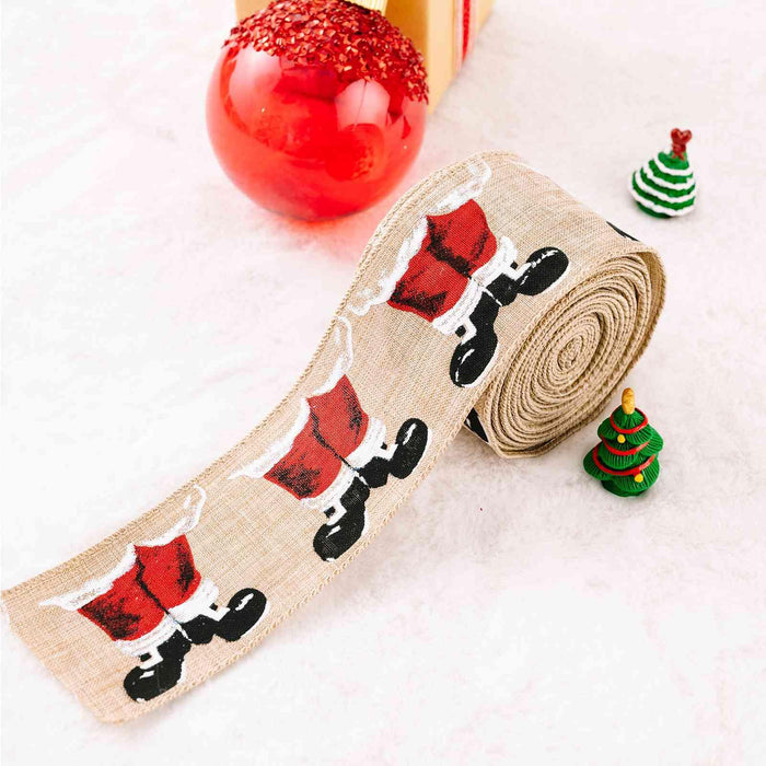 Premium Christmas Satin Craft Ribbon - 5m Luxurious Polyester for Holiday Decor