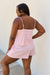 Chic Striped Pink Flare Romper - 'Embrace the Moment' Edition