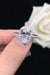 Elegant Teardrop Moissanite Cluster Ring - Timeless Glamour