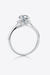 Sophisticated Sterling Silver Lab-Grown Diamond Ring