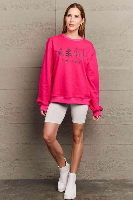 Festive Spirit Cotton Blend Sweatshirt