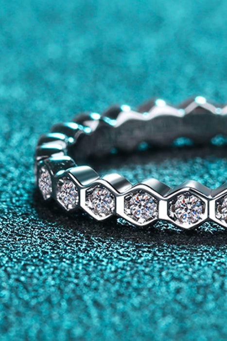 Radiant Lab-Diamond Eternity Band in Sterling Silver: A Classic Statement