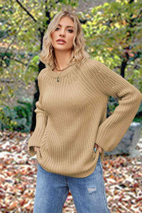 Cozy Comfort Round Neck Knit Sweater