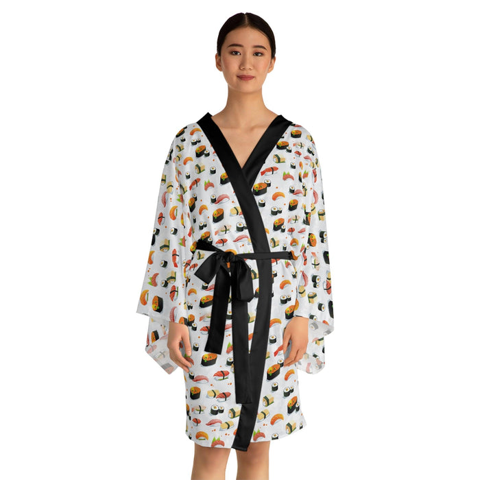 Elegant Japanese Artistry Kimono Robe - Luxurious Style for Any Occasion