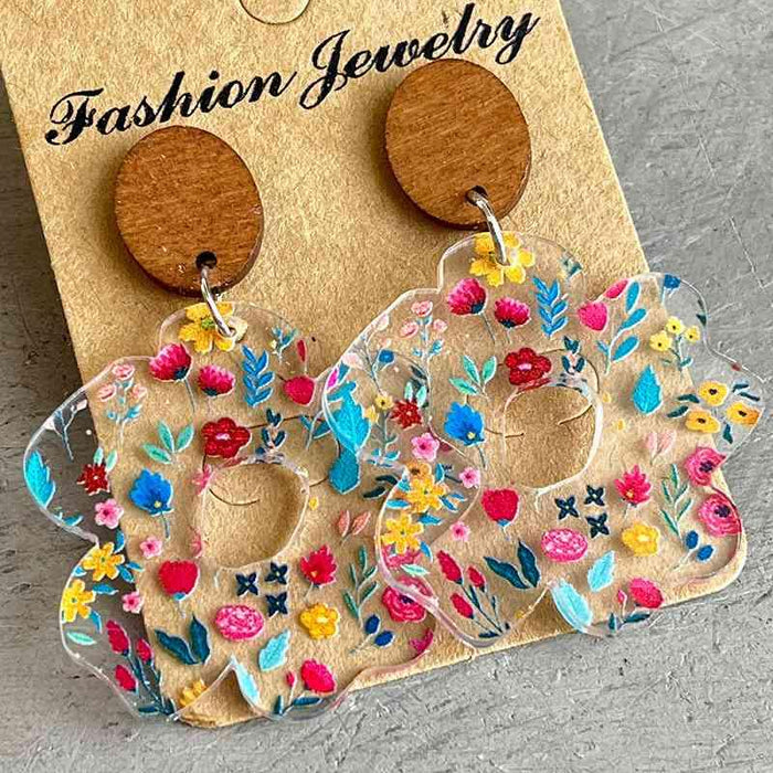 Floral-Inspired Acrylic Dangle Earrings: Chic Style and Care Guide