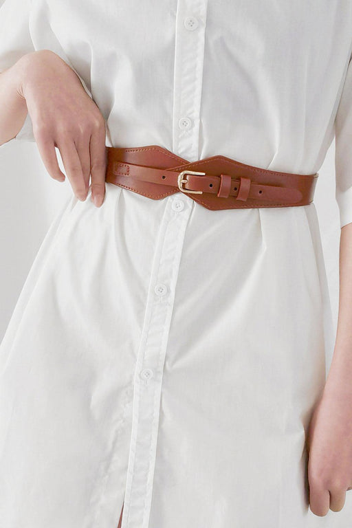 Chic Geometric Buckle Waist Belt for Fashion-Forward Looks