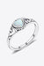 Romantic Splendor: Australian Opal Heart-Shaped Gemstone Ring - A Luxurious Tribute to Love and Elegance