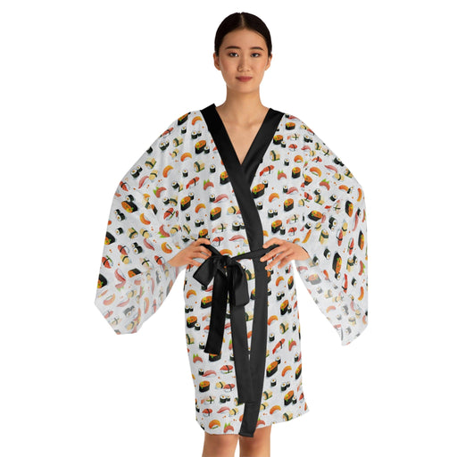 Elegant Japanese Artistry Kimono Robe - Luxurious Style for Any Occasion