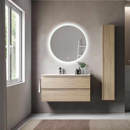 Illuminate your Bathroom with the Beveled Frameless Lighted LED Mirror