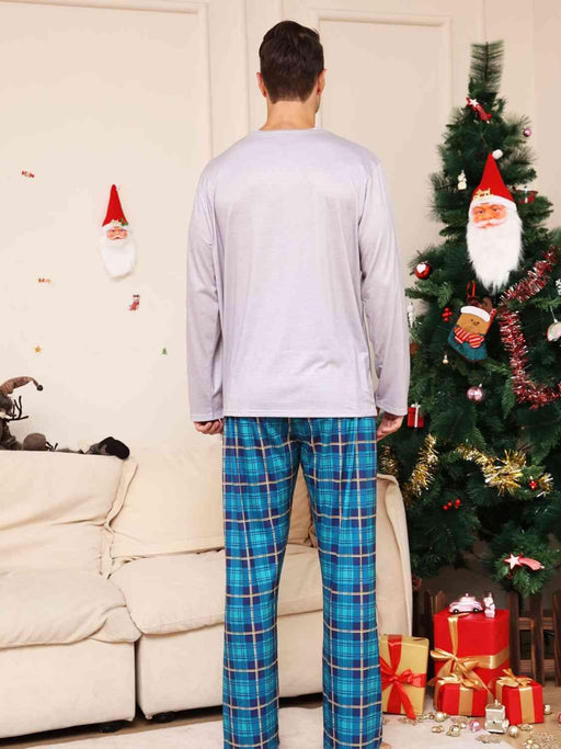 Rudolph Holiday Comfort Lounge Set with Plaid Trousers