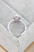 Elegant Opal and Zircon Sterling Silver Halo Ring - Timeless Allure