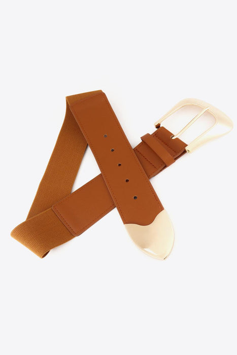 Elevate Your Look with the Stylish Elastic Wide PU Belt