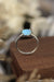 Opulent Opal Solitaire Ring: Exquisite Silver with Luxurious Platinum Coating