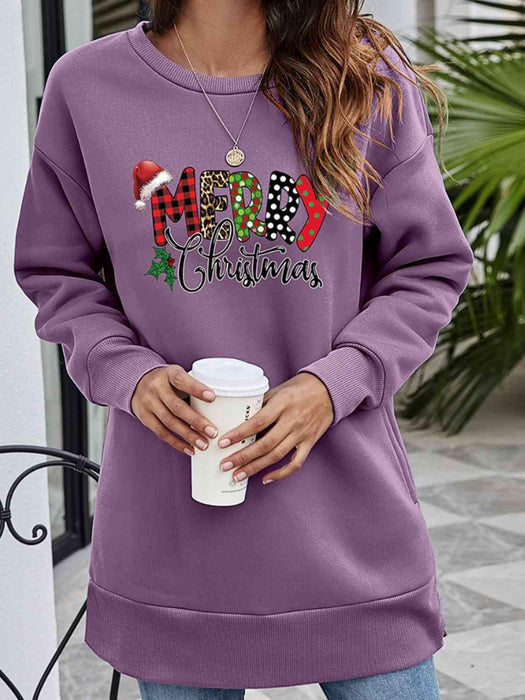 "Joyful Greetings" Christmas Graphic Holiday Sweatshirt