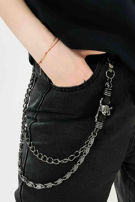 Stylish Double Layer Alloy Chain Belt: Elevate Your Fashion Game