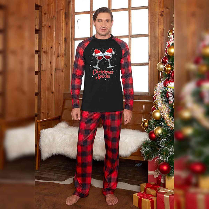 Joyful Holiday Cheer Set with Classic Plaid Trousers