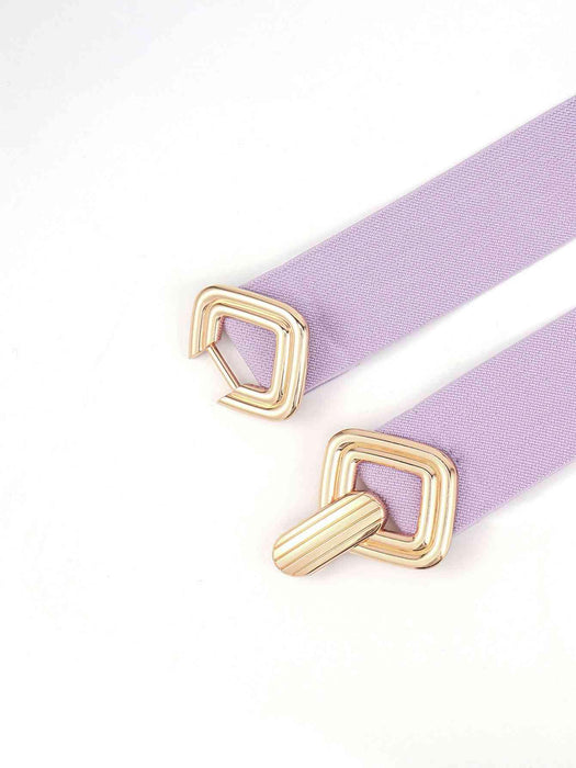 Sleek Elastic Geometric Belt Collection - Perfect for Any Occasion