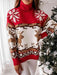 Winter Wonderland Reindeer Turtleneck Sweater - Stay Cozy and Stylish!