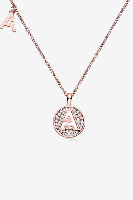 Radiant Moissanite Gemstone Pendant Necklace - Opulent Sterling Silver & 18K Rose Gold