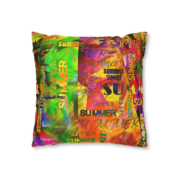 Customizable Summer Retreat Square Cushion Cover - Redefine Your Home Decor