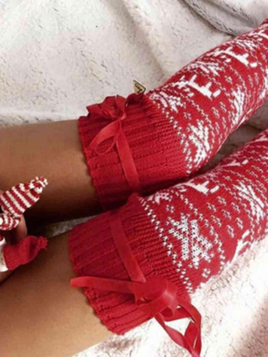 Winter Elegance Snowflake Comfort Socks - Cozy Delight