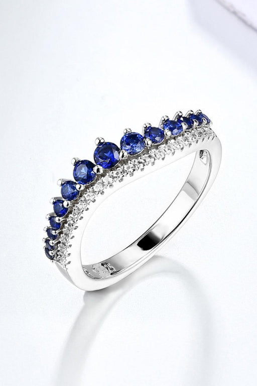 Sapphire Radiance: Exquisite Lab-Grown Silver Rings for All Occasions