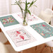 Chic Flamingo-Print Linen Table Mat for Heat Protection and Style