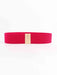 Chic Elastic Belt with Sleek Alloy Buckle - A Stylish Addition for Any Ensemble