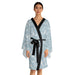 Stylish Floral Kimono Robe with Bell Sleeves and Adjustable Waist Belt