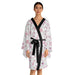 Japanese Floral Elegance Kimono - Luxurious Fashion Robe for Style Enthusiasts