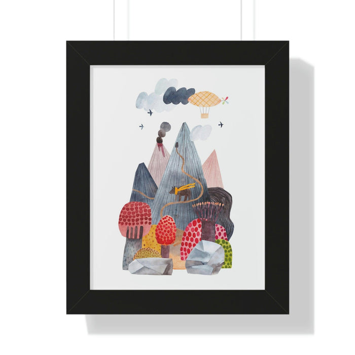 Eco-Friendly Vertical Art Print with Elegant Sustainable Frame