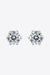 Radiant Moissanite Sterling Silver Earrings - A Touch of Glamour