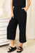 Elegant Button-Up Tank & Wide-Leg Trousers Ensemble