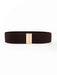 Chic Elastic Belt with Sleek Alloy Buckle - A Stylish Addition for Any Ensemble