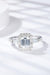 Chic Sterling Silver Ring with Sparkling 1 Carat Lab-Grown Diamond Stone