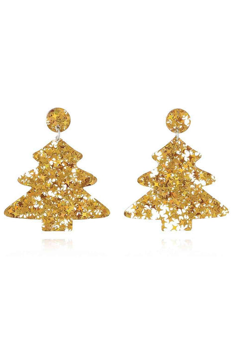 Delightful Festive Acrylic Christmas Tree Earrings for a Joyful Celebration