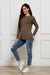 Chic Plus Size Long Sleeve Round Neck Polyester Blouse